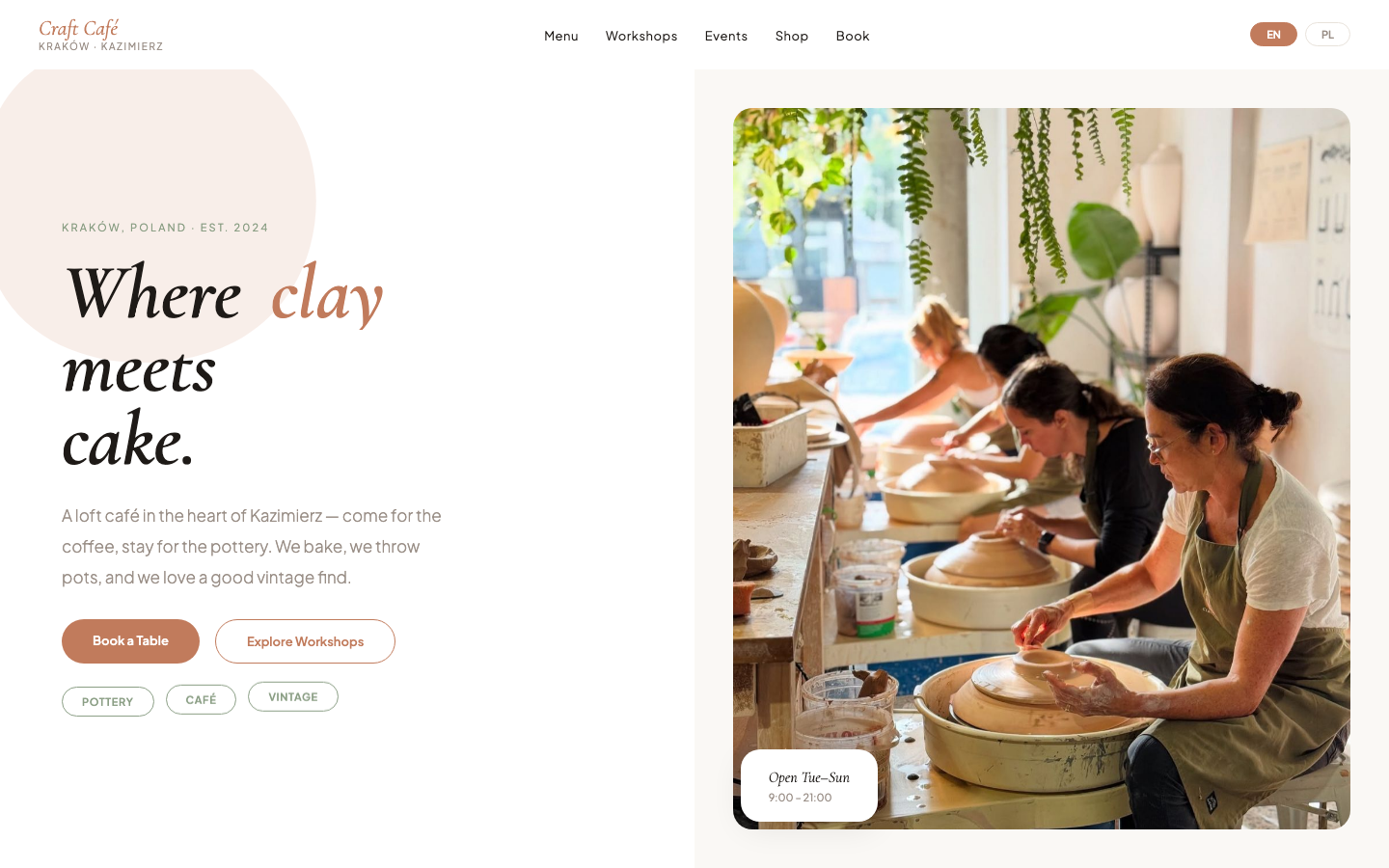 Craft Café – Kazimierz, Kraków