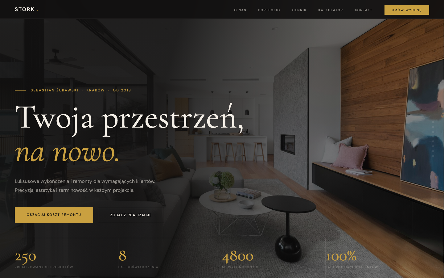 Stork – nettsted for renoveringsfirma